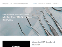 Tablet Screenshot of cdastructuredinterview.com